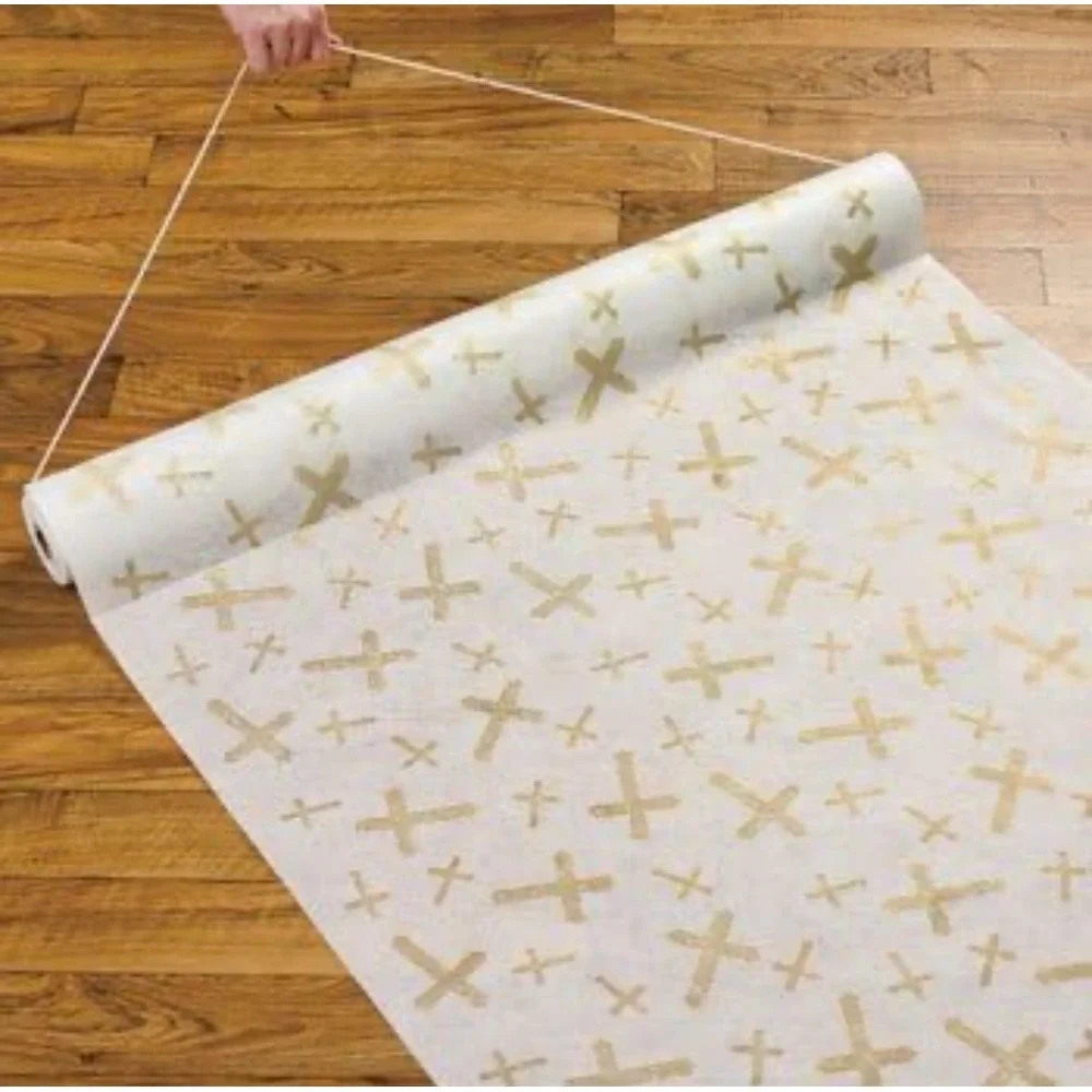 100 ft Gold Cross Wedding 3' Aisle Runner Long Elegant Crosses Church backdrop‎